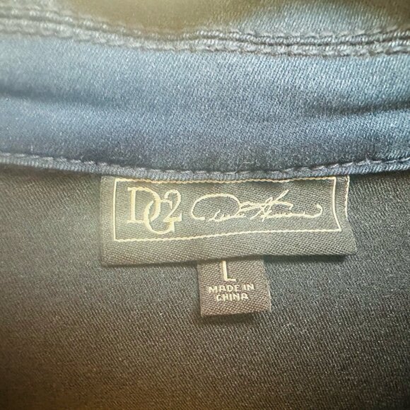 DG2 by Diane Gilman Puff-Sleeve Denim Jacket – Women’s Large – Dark Indigo - Picture 3 of 4